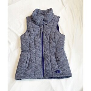 The North Face Heathered Purple Puffer Vest Womens size S